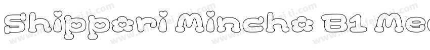 Shippori Mincho B1 Medium字体转换